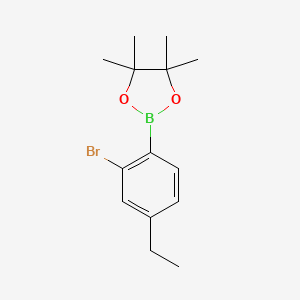 2-(2-Bromo-4-ethylphenyl)-4,4,5,5-tetramethyl-1,3,2-dioxaborolane