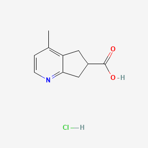 4-Methyl-6,7-dihydro-5H-cyclopenta[b]pyridine-6-carboxylic acid hydrochloride