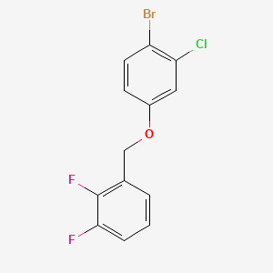 1-((4-Bromo-3-chlorophenoxy)methyl)-2,3-difluorobenzene