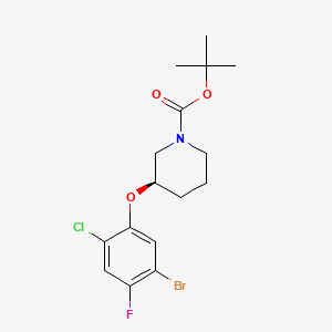 (R)-Tert-butyl 3-(5-bromo-2-chloro-4-fluorophenoxy)piperidine-1-carboxylate