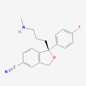 molecular formula C19H19FN2O B140283 去甲基西酞普兰 CAS No. 144025-14-9