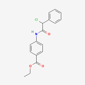 molecular formula C17H16ClNO3 B1402841 Ethyl 4-{[chloro(phenyl)acetyl]amino}benzoate CAS No. 1365962-29-3