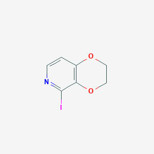 molecular formula C7H6INO2 B1402851 5-Iodo-2,3-dihydro-[1,4]dioxino[2,3-c]pyridine CAS No. 1383788-23-5