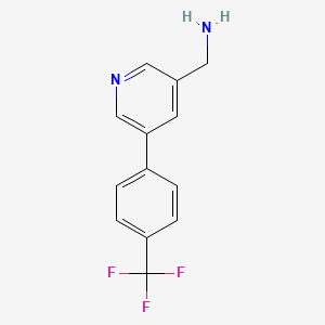 molecular formula C13H11F3N2 B1402852 (5-(4-(Trifluoromethyl)phenyl)pyridin-3-yl)methanamine CAS No. 1346691-45-9