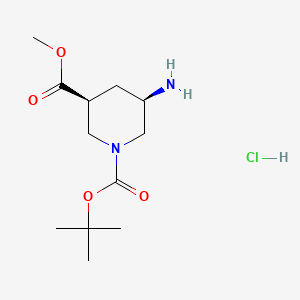 1-(Tert-butyl) 3-methyl (3S,5R)-5-aminopiperidine-1,3-dicarboxylate hydrochloride