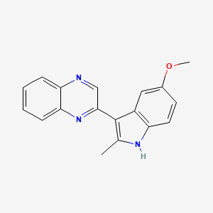 molecular formula C18H15N3O B1402856 2-(5-Methoxy-2-methyl-1H-indol-3-yl)-quinoxaline CAS No. 1314446-45-1
