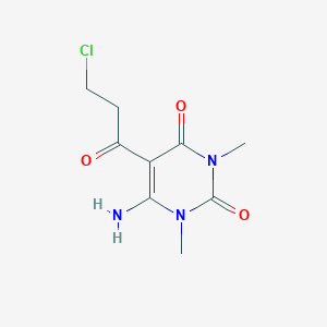 6-Amino-5-(3-chloropropanoyl)-1,3-dimethylpyrimidine-2,4(1H,3H)-dione
