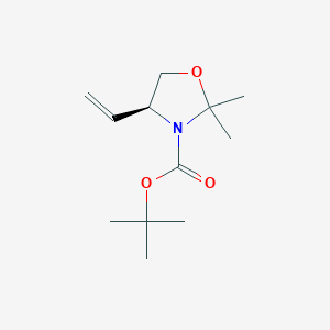 molecular formula C12H21NO3 B140288 (S)-2,2-二甲基-4-乙烯基-恶唑烷-3-羧酸叔丁酯 CAS No. 133625-87-3
