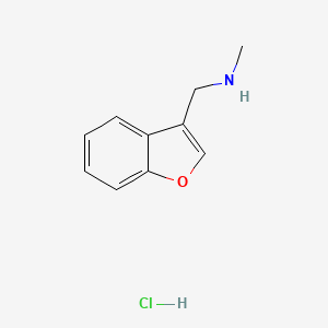 molecular formula C10H12ClNO B1402881 (1-Benzofuran-3-ylmethyl)methylamine hydrochloride CAS No. 1401425-23-7
