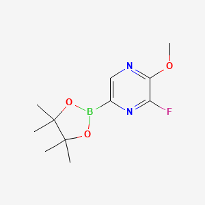 3-Fluoro-2-methoxy-5-(4,4,5,5-tetramethyl-1,3,2-dioxaborolan-2-YL)pyrazine