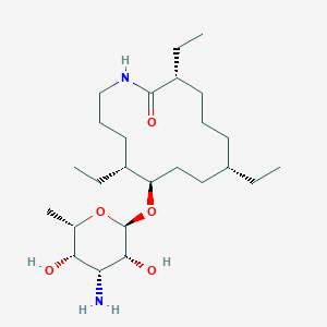 B140289 (3R,7S,10R,11R)-10-[(2R,3R,4R,5S,6S)-4-amino-3,5-dihydroxy-6-methyloxan-2-yl]oxy-3,7,11-triethyl-azacyclotetradecan-2-one CAS No. 135559-95-4