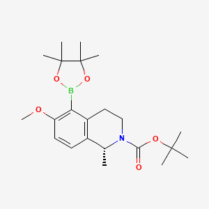 tert-Butyl (R)-6-methoxy-1-methyl-5-(4,4,5,5-tetramethyl-1,3,2-dioxaborolan-2-yl)-3,4-dihydroisoquinoline-2(1H)-carboxylate