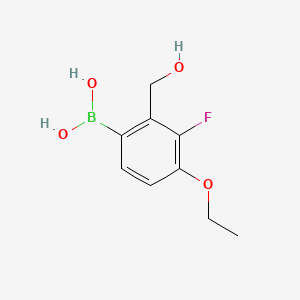 (4-Ethoxy-3-fluoro-2-(hydroxymethyl)phenyl)boronic acid