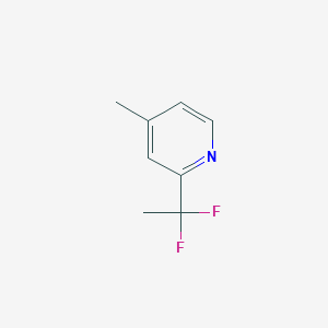 molecular formula C8H9F2N B1402893 2-(1,1-Difluoroethyl)-4-methyl-pyridine CAS No. 1401425-30-6