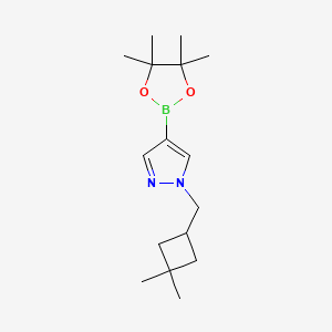 1-[(3,3-dimethylcyclobutyl)methyl]-4-(4,4,5,5-tetramethyl-1,3,2-dioxaborolan-2-yl)-1H-pyrazole