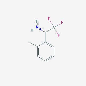 molecular formula C9H10F3N B14028948 [(S)-alpha-(Trifluoromethyl)-2-methylbenzyl]amine CAS No. 929804-91-1