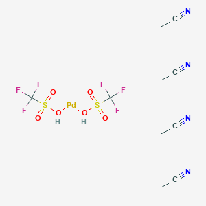 Acetonitrile;palladium;trifluoromethanesulfonic acid