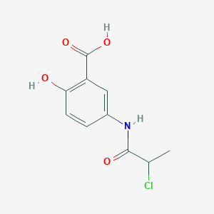 molecular formula C10H10ClNO4 B1402903 5-[(2-氯丙酰)氨基]-2-羟基苯甲酸 CAS No. 862853-64-3