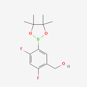 (2,4-Difluoro-5-(4,4,5,5-tetramethyl-1,3,2-dioxaborolan-2-yl)phenyl)methanol