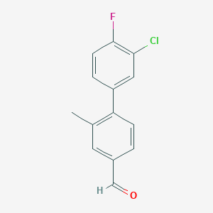 3'-Chloro-4'-fluoro-2-methyl-[1,1'-biphenyl]-4-carbaldehyde