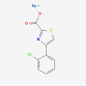 molecular formula C10H5ClNNaO2S B1402907 Sodium 4-(2-chlorophenyl)-1,3-thiazole-2-carboxylate CAS No. 1401426-24-1
