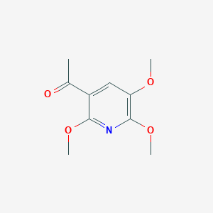 molecular formula C10H13NO4 B1402908 1-(2,5,6-Trimethoxypyridin-3-yl)ethanone CAS No. 1414864-08-6