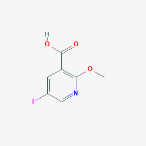 molecular formula C7H6INO3 B1402910 5-碘-2-甲氧基吡啶-3-羧酸 CAS No. 1407521-93-0