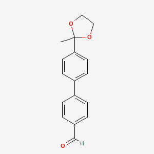 4'-(2-Methyl-1,3-dioxolan-2-yl)-[1,1'-biphenyl]-4-carbaldehyde