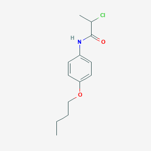 molecular formula C13H18ClNO2 B1402912 N-(4-丁氧基苯基)-2-氯丙酰胺 CAS No. 1181695-98-6
