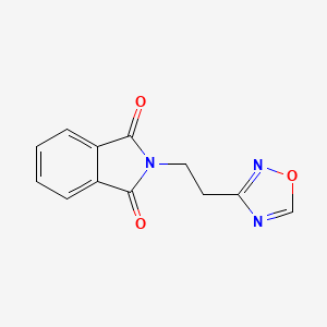 molecular formula C12H9N3O3 B1402916 2-[2-(1,2,4-恶二唑-3-基)乙基]-1H-异吲哚-1,3(2H)-二酮 CAS No. 1365963-46-7