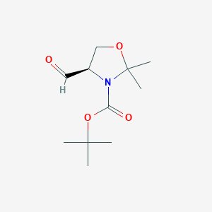 molecular formula C11H19NO4 B140292 (R)-叔丁基 4-甲酰-2,2-二甲基恶唑烷-3-羧酸酯 CAS No. 95715-87-0