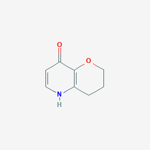 molecular formula C8H9NO2 B1402920 3,4-二氢-2H-吡喃[3,2-b]吡啶-8-醇 CAS No. 1414864-09-7