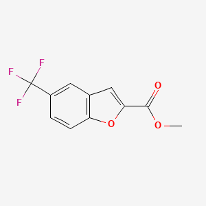 molecular formula C11H7F3O3 B1402921 5-(トリフルオロメチル)-1-ベンゾフラン-2-カルボン酸メチル CAS No. 1407521-96-3