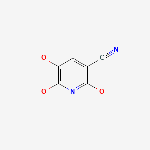 molecular formula C9H10N2O3 B1402927 2,5,6-Trimethoxynicotinonitrile CAS No. 1383788-46-2