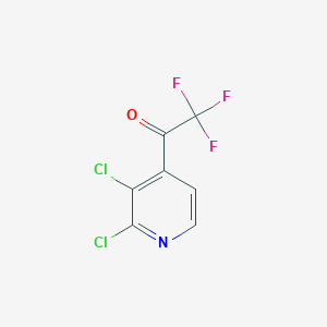 molecular formula C7H2Cl2F3NO B1402930 1-(2,3-Dichloropyridin-4-yl)-2,2,2-trifluoroethanone CAS No. 1375303-08-4