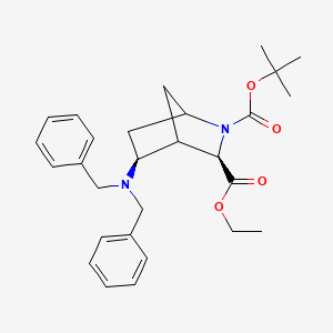 (1S,3S,4R,5R)-2-tert-butyl 3-ethyl 5-(dibenzylamino)-2-azabicyclo[2.2.1]heptane-2,3-dicarboxylate