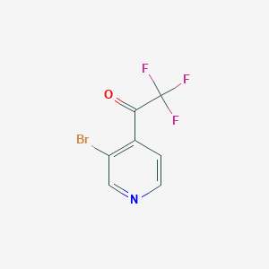 molecular formula C7H3BrF3NO B1402933 1-(3-溴吡啶-4-基)-2,2,2-三氟乙酮 CAS No. 1060802-29-0