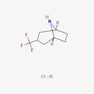 Exo-3-(trifluoromethyl)-8-azabicyclo[3.2.1]octane;hydrochloride