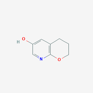 molecular formula C8H9NO2 B1402936 3,4-二氢-2H-吡喃并[2,3-b]吡啶-6-醇 CAS No. 1383788-36-0