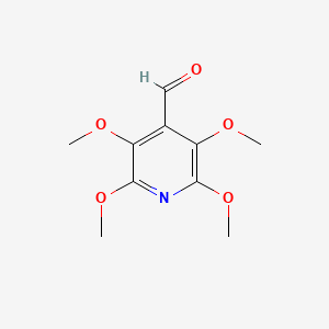 molecular formula C10H13NO5 B1402937 2,3,5,6-Tetramethoxyisonicotinaldehyde CAS No. 1414864-14-4