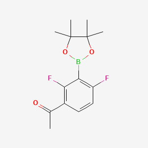 1-(2,4-Difluoro-3-(4,4,5,5-tetramethyl-1,3,2-dioxaborolan-2-yl)phenyl)ethanone