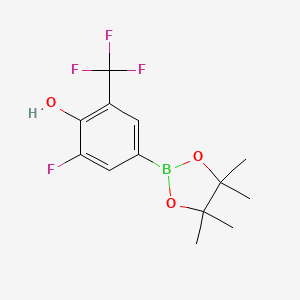 (3-Fluoro-4-hydroxy-5-(trifluoromethyl)phenyl)boronic acid pinacol ester