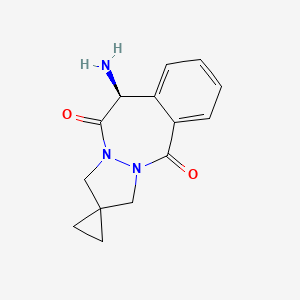 (S)-10-Amino-1H,3H,5H-spiro[benzo[d]pyrazolo[1,2-a][1,2]diazepine-2,1'-cyclopropane]-5,11(10H)-dione