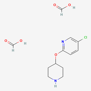 5-Chloro-2-(piperidin-4-yloxy)pyridine diformate