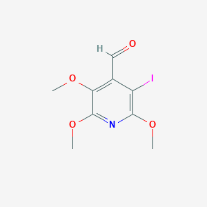 molecular formula C9H10INO4 B1402956 3-Iodo-2,5,6-trimethoxyisonicotinaldehyde CAS No. 1383788-27-9