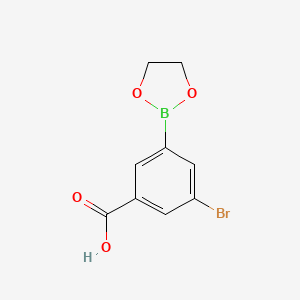 3-Bromo-5-(1,3,2-dioxaborolan-2-yl)benzoic acid