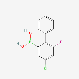 (4-Chloro-6-fluoro-[1,1'-biphenyl]-2-yl)boronic acid