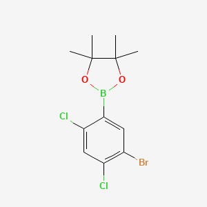 molecular formula C12H14BBrCl2O2 B14029577 2-(5-Bromo-2,4-dichlorophenyl)-4,4,5,5-tetramethyl-1,3,2-dioxaborolane 