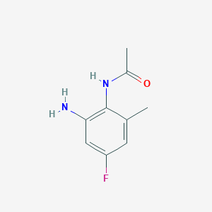 molecular formula C9H11FN2O B1402958 N-(2-氨基-4-氟-6-甲基苯基)乙酰胺 CAS No. 1407516-46-4