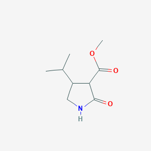 molecular formula C9H15NO3 B1402960 4-异丙基-2-氧代吡咯烷-3-羧酸甲酯 CAS No. 80036-60-8